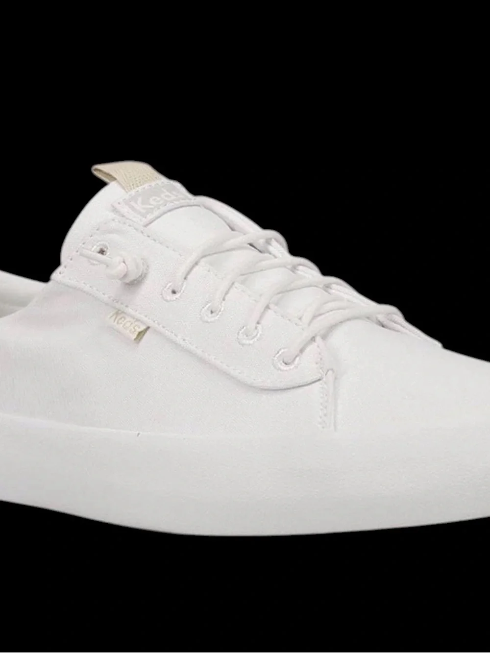 ✨Keds Women's White Cream Low-Top Slip On Classic Kickback Sneakers | 8